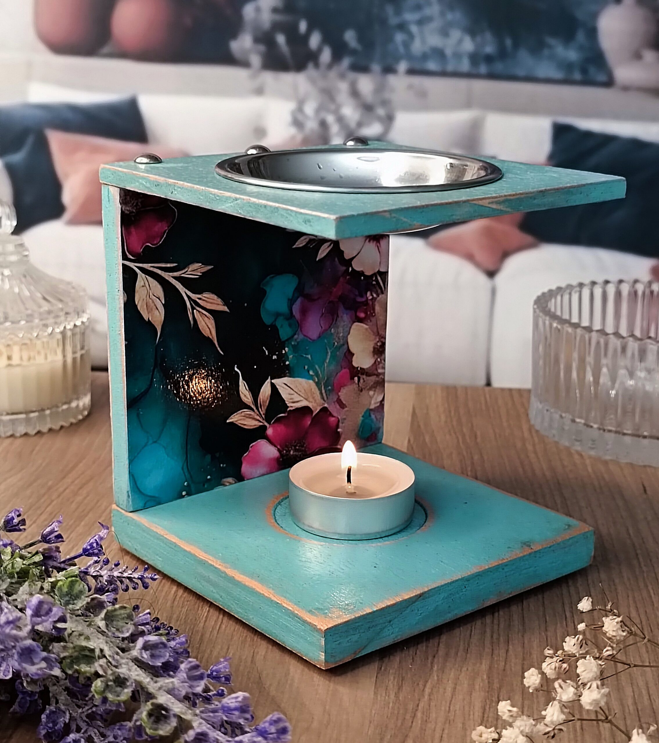 Ξύλινος αρωματιστής "Φυσική φρεσκάδα" για wax melts - Image 5
