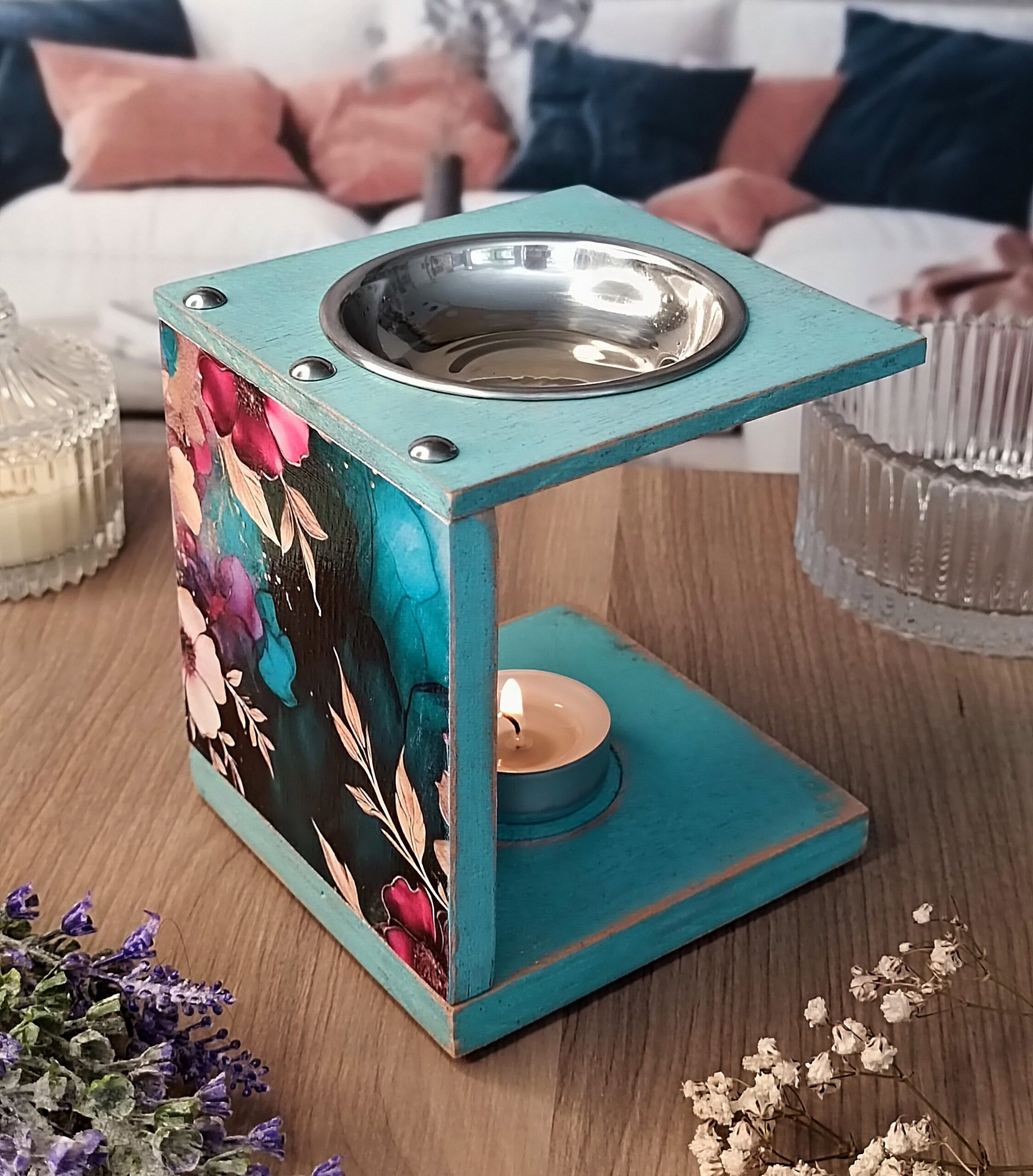 Ξύλινος αρωματιστής "Φυσική φρεσκάδα" για wax melts - Image 4