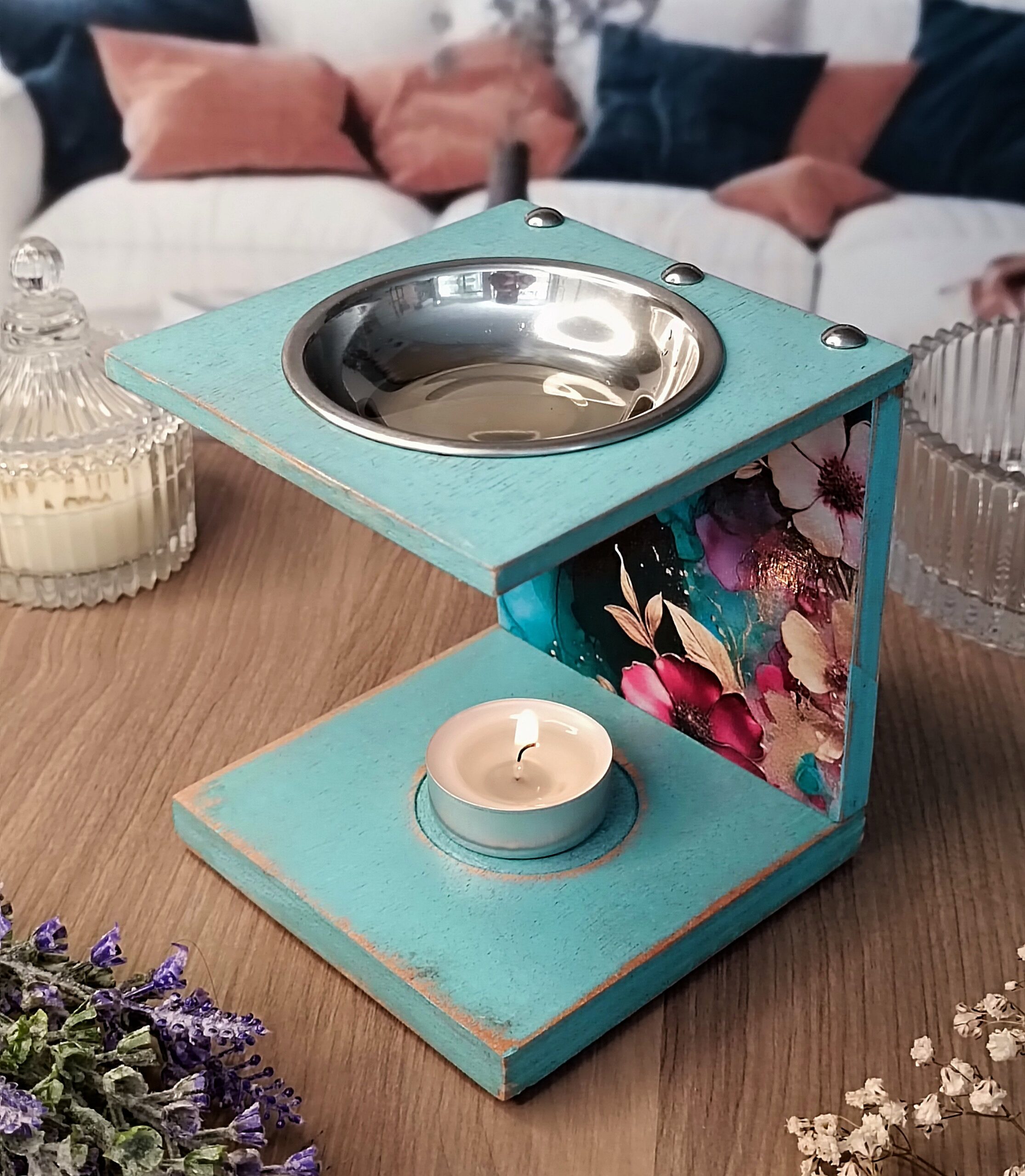 Ξύλινος αρωματιστής "Φυσική φρεσκάδα" για wax melts - Image 3