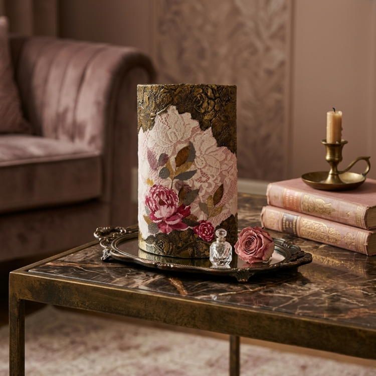 “Τριαντάφυλλο”, Χειροποίητο Διακοσμητικό Κεραμίδι