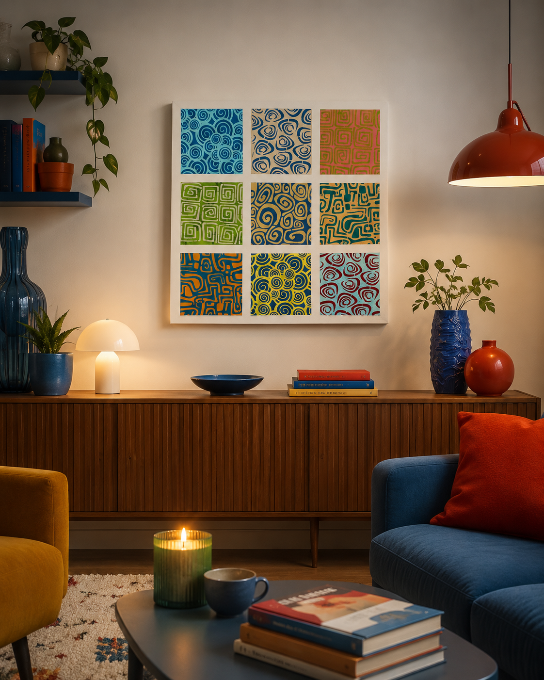 "Pop Rhythm" Ακρυλικά σε καμβά 50x50cm